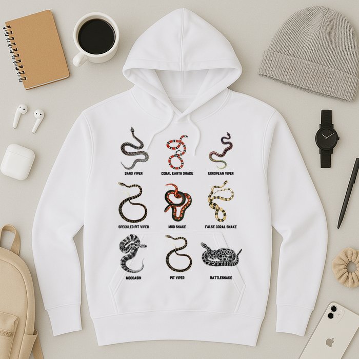 9 Snakes Snake Lover Snake Snake Hoodie