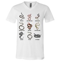 9 Snakes Snake Lover Snake Snake V-Neck T-Shirt