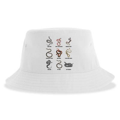 9 Snakes Snake Lover Snake Snake Sustainable Bucket Hat