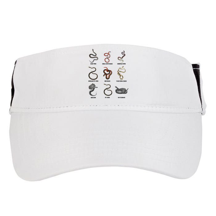 9 Snakes Snake Lover Snake Snake Adult Drive Performance Visor