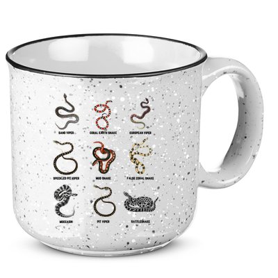 9 Snakes Snake Lover Snake Snake 15oz Campfire Ceramic Mug