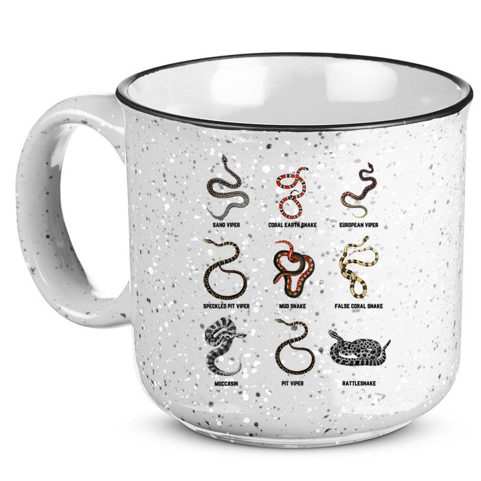 9 Snakes Snake Lover Snake Snake 15oz Campfire Ceramic Mug