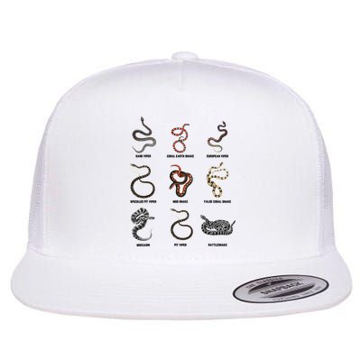 9 Snakes Snake Lover Snake Snake Flatbill Hat