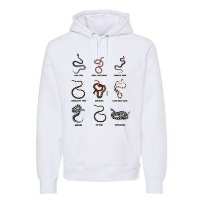 9 Snakes Snake Lover Snake Snake Premium Hoodie