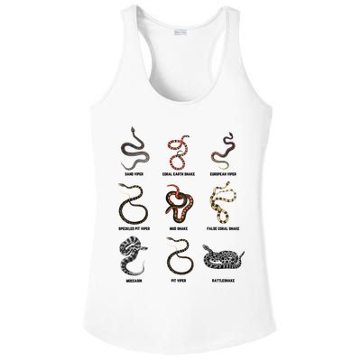 9 Snakes Snake Lover Snake Snake Ladies PosiCharge Competitor Racerback Tank