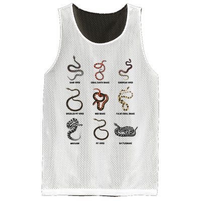 9 Snakes Snake Lover Snake Snake Mesh Reversible Basketball Jersey Tank