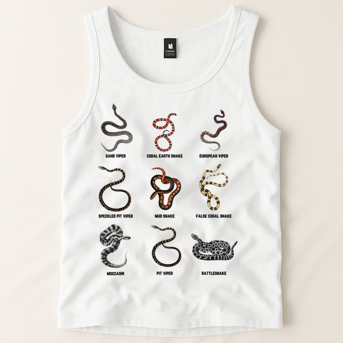9 Snakes Snake Lover Snake Snake Tank Top