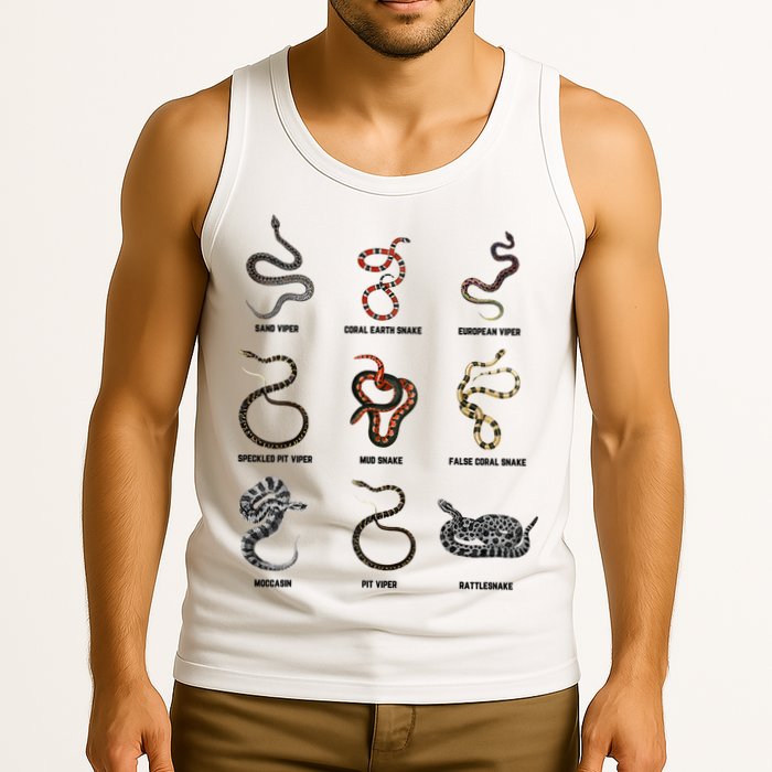 9 Snakes Snake Lover Snake Snake Tank Top