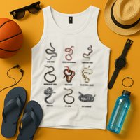 9 Snakes Snake Lover Snake Snake Tank Top