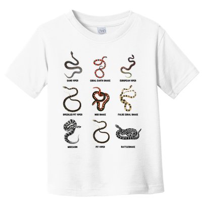 9 Snakes Snake Lover Snake Snake Toddler T-Shirt