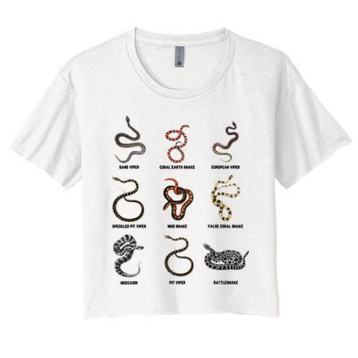 9 Snakes Snake Lover Snake Snake Crop Top