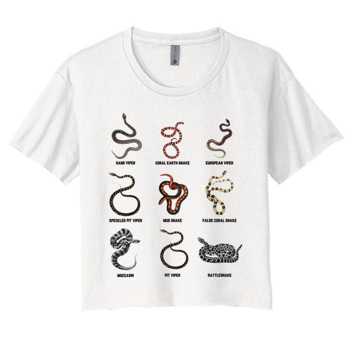9 Snakes Snake Lover Snake Snake Crop Top