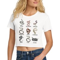 9 Snakes Snake Lover Snake Snake Crop Top
