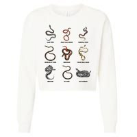 9 Snakes Snake Lover Snake Snake Cropped Pullover Crew