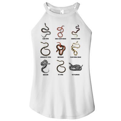9 Snakes Snake Lover Snake Snake Women's Perfect Tri Rocker Tank