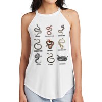 9 Snakes Snake Lover Snake Snake Women's Perfect Tri Rocker Tank