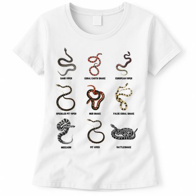 9 Snakes Snake Lover Snake Snake Womens T-Shirt