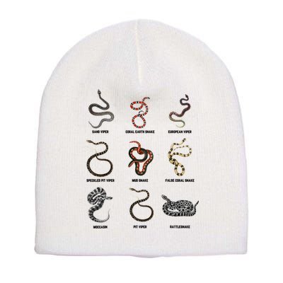 9 Snakes Snake Lover Snake Snake Short Acrylic Beanie