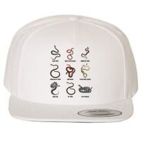 9 Snakes Snake Lover Snake Snake Wool Snapback Cap