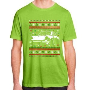 911 Silhouette Ugly Christmas Car Lover Funny Gift Adult ChromaSoft Performance T-Shirt