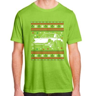 911 Silhouette Ugly Christmas Car Lover Funny Gift Adult ChromaSoft Performance T-Shirt