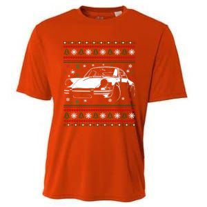 911 Silhouette Ugly Christmas Car Lover Funny Gift Cooling Performance Crew T-Shirt