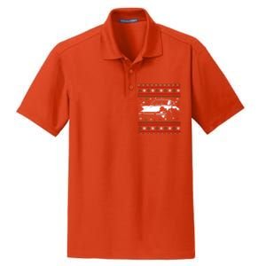 911 Silhouette Ugly Christmas Car Lover Funny Gift Dry Zone Grid Polo