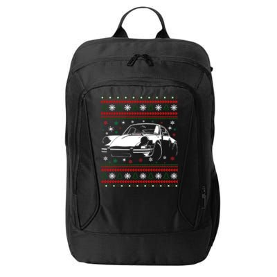 911 Silhouette Ugly Christmas Car Lover Funny Gift City Backpack