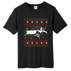 911 Silhouette Ugly Christmas Car Lover Funny Gift Tall Fusion ChromaSoft Performance T-Shirt