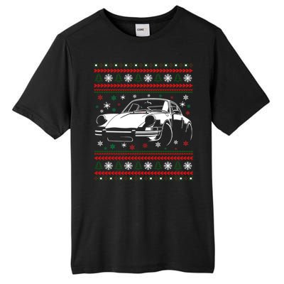 911 Silhouette Ugly Christmas Car Lover Funny Gift Tall Fusion ChromaSoft Performance T-Shirt