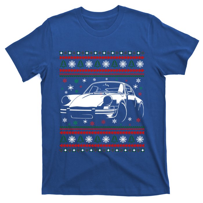 911 Silhouette Ugly Christmas Car Lover Funny Gift T-Shirt