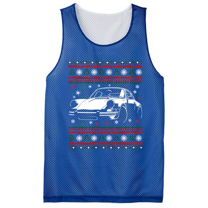 911 Silhouette Ugly Christmas Car Lover Funny Gift Mesh Reversible Basketball Jersey Tank