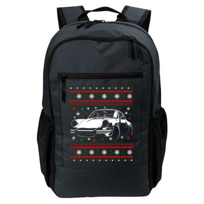 911 Silhouette Ugly Christmas Car Lover Funny Gift Daily Commute Backpack