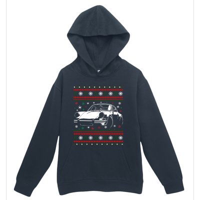 911 Silhouette Ugly Christmas Car Lover Funny Gift Urban Pullover Hoodie