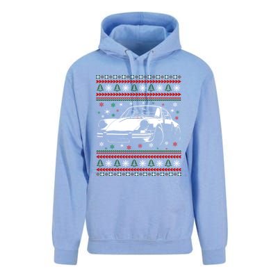 911 Silhouette Ugly Christmas Car Lover Funny Gift Unisex Surf Hoodie