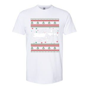 911 Silhouette Ugly Christmas Car Lover Funny Gift Softstyle CVC T-Shirt