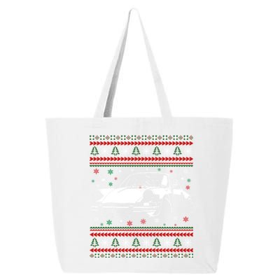 911 Silhouette Ugly Christmas Car Lover Funny Gift 25L Jumbo Tote