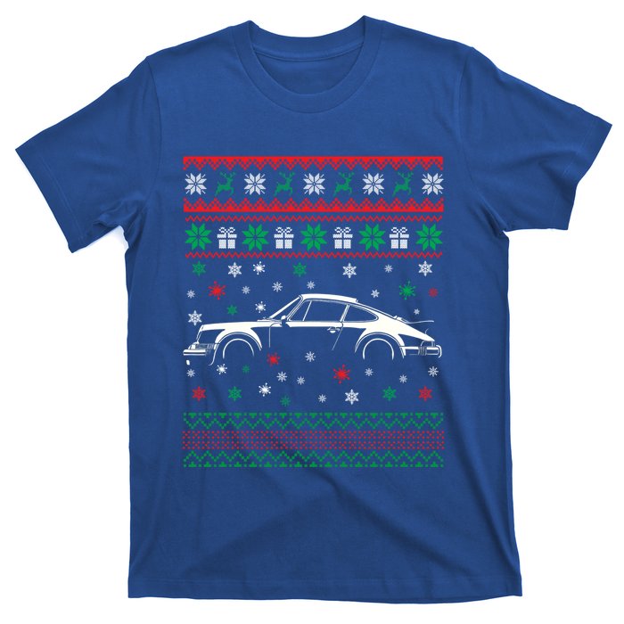 911 Silhouette Ugly Christmas Car Lover Funny Gift Cute Gift T-Shirt