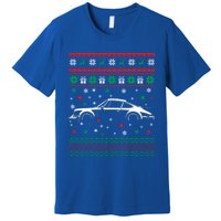 911 Silhouette Ugly Christmas Car Lover Funny Gift Cute Gift Premium T-Shirt