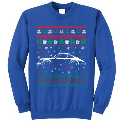 911 Silhouette Ugly Christmas Car Lover Funny Gift Cute Gift Tall Sweatshirt