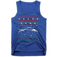 911 Silhouette Ugly Christmas Car Lover Funny Gift Cute Gift Tank Top