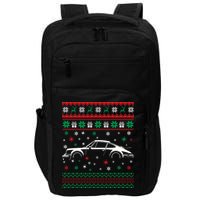 911 Silhouette Ugly Christmas Car Lover Gifts Swea Impact Tech Backpack