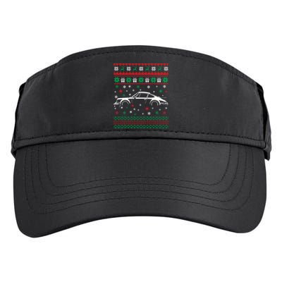 911 Silhouette Ugly Christmas Car Lover Gifts Swea Adult Drive Performance Visor