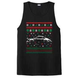 911 Silhouette Ugly Christmas Car Lover Gifts Swea PosiCharge Competitor Tank