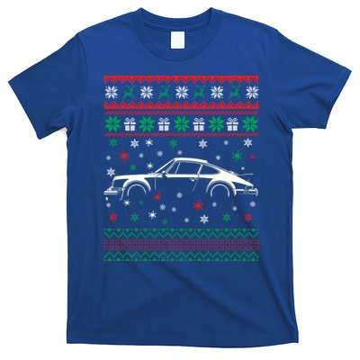 911 Silhouette Ugly Christmas Car Lover Gifts Swea T-Shirt