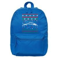 911 Silhouette Ugly Christmas Car Lover Gifts Swea 16 in Basic Backpack