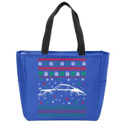 911 Silhouette Ugly Christmas Car Lover Gifts Swea Zip Tote Bag