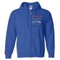 911 Silhouette Ugly Christmas Car Lover Gifts Swea Full Zip Hoodie