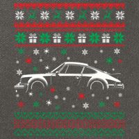 911 Silhouette Ugly Christmas Car Lover Gifts Swea Cotton Canvas Backpack