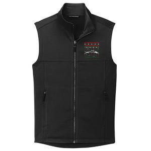 911 Silhouette Ugly Christmas Car Lover Gifts Swea Collective Smooth Fleece Vest